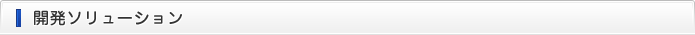 開発ソリューション
