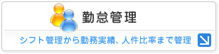 勤怠管理：シフト管理から勤務実績、人件比率まで管理